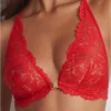 Bralette Triangle Aubade Flowermania (Rouge Floral)