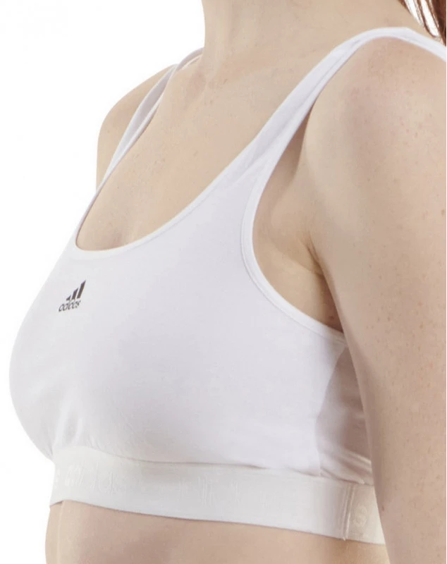 Brassière Adidas Micro Free Cut (Blanc) 2 Brassière Adidas Micro Free Cut (Blanc) – Image 2