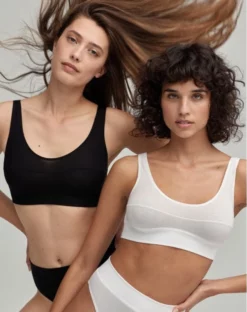 Brassière Calida Elastic (Noir) -Sous-vetement Soldes Boutique brassiere calida elastic noir 2