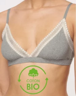 Brassière Sloggi GO Ribbed Coton Bio (Medium Grey Melange)