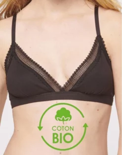 Brassière Sloggi GO Ribbed Coton Bio (Noir)