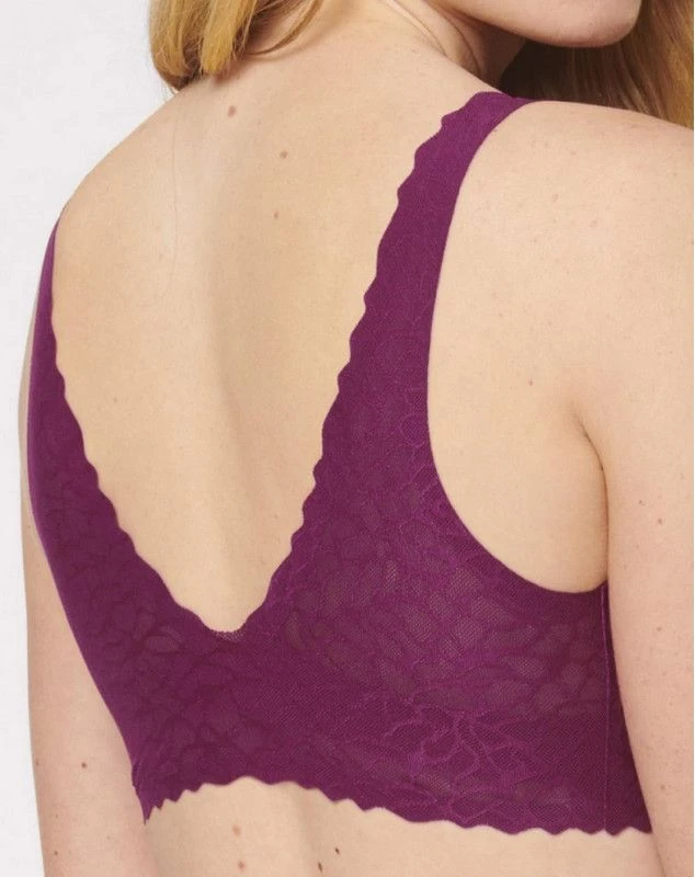Brassière Top Sloggi Zero Feel Lace (Wine) 2 Brassière Top Sloggi Zero Feel Lace (Wine) – Image 2