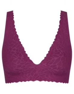 Brassière Top Sloggi Zero Feel Lace (Wine) 5 Brassière Top Sloggi Zero Feel Lace (Wine) -Sous-vetement Soldes Boutique brassiere top sloggi zero feel lace wine 2