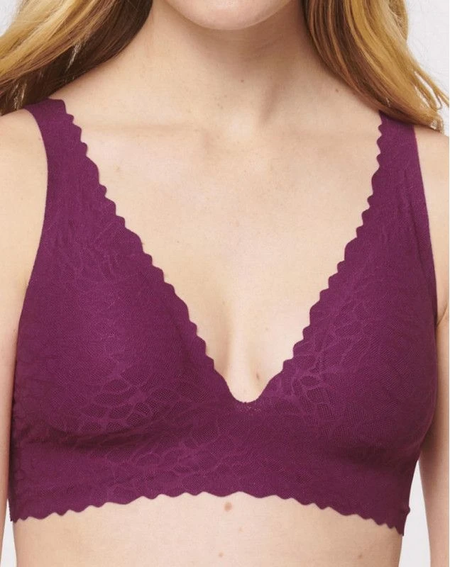 Brassière Top Sloggi Zero Feel Lace (Wine) 1 Brassière Top Sloggi Zero Feel Lace (Wine)