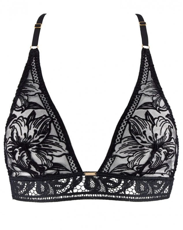 Brassière Triangle Aubade Coeur à Corps (Noir) 2 Brassière Triangle Aubade Coeur à Corps (Noir) – Image 2