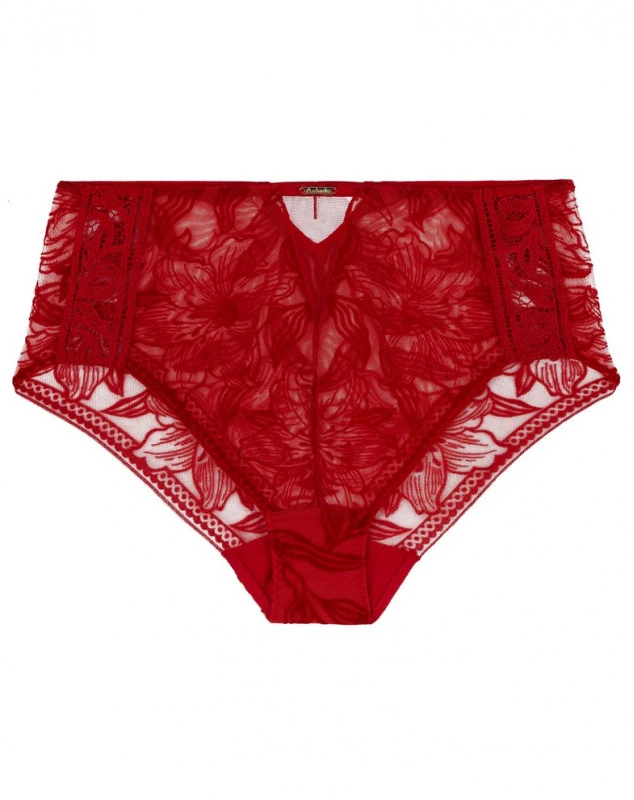 Culotte Haute Aubade Coeur à Corps (Rouge Rebelle) 2 Culotte Haute Aubade Coeur à Corps (Rouge Rebelle) – Image 2