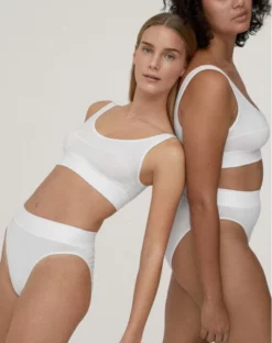 Culotte Haute Calida Elastic (Blanc) -Sous-vetement Soldes Boutique culotte haute calida elastic blanc 3