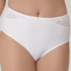 Culotte Maxi Taille Haute Triumph Modern Lace+Cotton (Blanc)