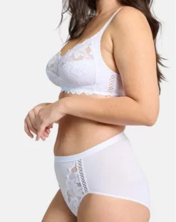 Culotte Sans Complexe Coton D'arum (Blanc) -Sous-vetement Soldes Boutique culotte sans complexe coton d arum blanc 2