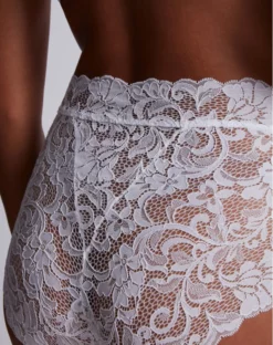 Culotte Taille Haute Aubade Mon Bijou (Blanc) 8 Culotte Taille Haute Aubade Mon Bijou (Blanc) -Sous-vetement Soldes Boutique culotte taille haute aubade mon bijou blanc 2