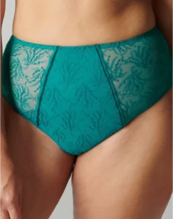 Simone Perele Culotte Taille Haute Simone Pérèle Opaline (Vert Emeraude)