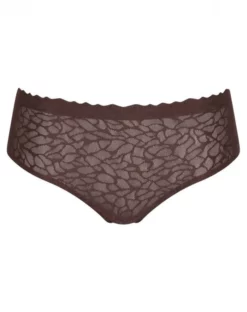 Culotte Taille Haute Sloggi Zero Feel Lace (Ebony Brown) -Sous-vetement Soldes Boutique culotte taille haute sloggi zero feel lace ebony brown 2