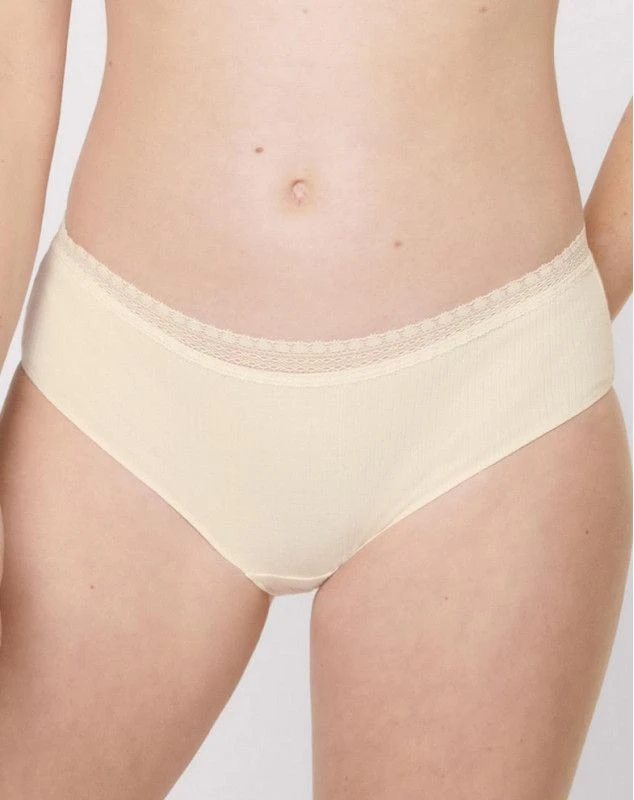 Hipsters (Lot De 2) Coton Bio Sloggi GO Ribbed (Angora) 2 Hipsters (Lot De 2) Coton Bio Sloggi GO Ribbed (Angora) – Image 2