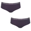 Hipsters (Lot De 2) Coton Bio Sloggi GO Ribbed (Blueberry)