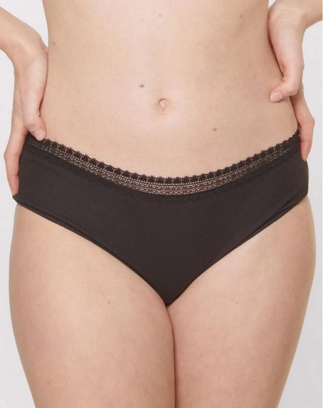 Hipsters (Lot De 2) Coton Bio Sloggi GO Ribbed (Noir) 2 Hipsters (Lot De 2) Coton Bio Sloggi GO Ribbed (Noir) – Image 2