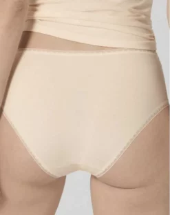 Lot De 2 Slips Midi Sloggi GO (Coton Bio) Poudré -Sous-vetement Soldes Boutique lot de 2 slips midi sloggi go coton bio poudre 2