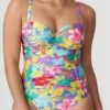 Maillot De Bain Une Pièce Emboîtant Prima Donna Swim Sazan (Blue Bloom)
