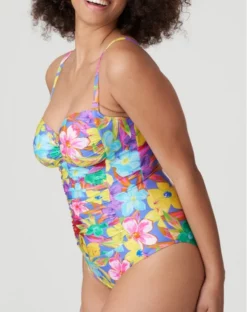 Maillot De Bain Une Pièce Emboîtant Prima Donna Swim Sazan (Blue Bloom) -Sous-vetement Soldes Boutique maillot de bain une piece emboitant prima donna swim sazan blue bloom 3