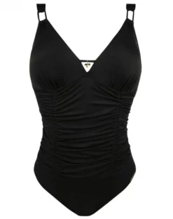 Maillot De Bain Une Pièce Nageur Maintien Lise Charmel Sublime Drape (Noir) -Sous-vetement Soldes Boutique maillot de bain une piece nageur maintien lise charmel sublime drape noir 2