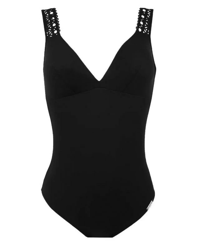 Maillot De Bain Une Pièce Nageur Maintien Ouvert Lise Charmel Ajourage Couture (Noir) 1 Maillot De Bain Une Pièce Nageur Maintien Ouvert Lise Charmel Ajourage Couture (Noir)