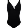 Maillot De Bain Une Pièce Nageur Maintien Ouvert Lise Charmel Perles Nacrées (Noir)