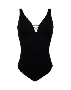 Maillot De Bain Une Pièce Nageur Maintien Ouvert Lise Charmel Perles Nacrées (Noir)