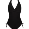 Maillot De Bain Une Pièce Tour De Cou Antigel La Chiquissima (Noir)