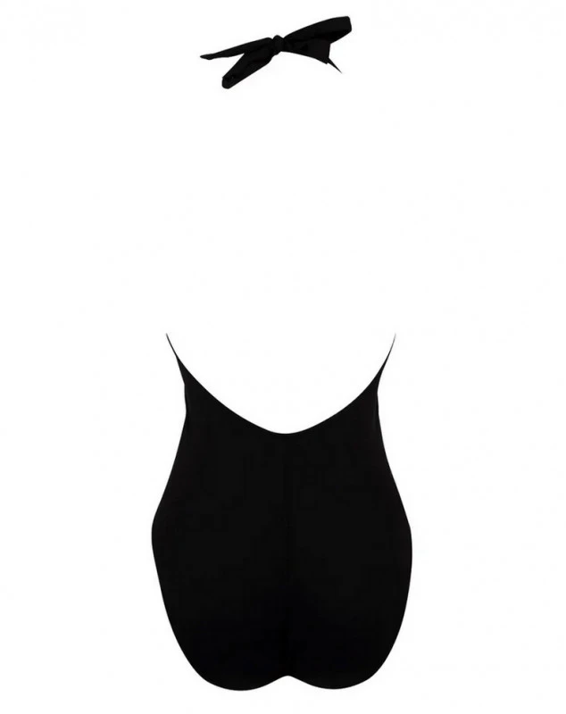 Maillot De Bain Une Pièce Tour De Cou Antigel La Muse Dolce Vita (Pois Noir) 3 Maillot De Bain Une Pièce Tour De Cou Antigel La Muse Dolce Vita (Pois Noir) – Image 3