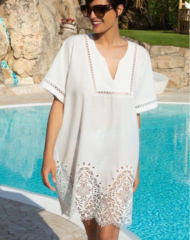 Robe De Plage Lise Charmel Odyssée Cashmer (Blanc) 2 Robe De Plage Lise Charmel Odyssée Cashmer (Blanc) – Image 2