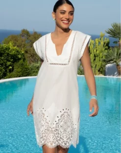 Robe De Plage Lise Charmel Odyssée Cashmer (Blanc) 7 Robe De Plage Lise Charmel Odyssée Cashmer (Blanc) -Sous-vetement Soldes Boutique robe de plage lise charmel odyssee cashmer blanc 2