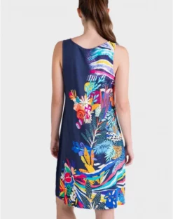 Robe De Plage Sans Manche Imprimé Multicolore Massana 5 Robe De Plage Sans Manche Imprimé Multicolore Massana -Sous-vetement Soldes Boutique robe de plage sans manche imprime multicolore massana 2