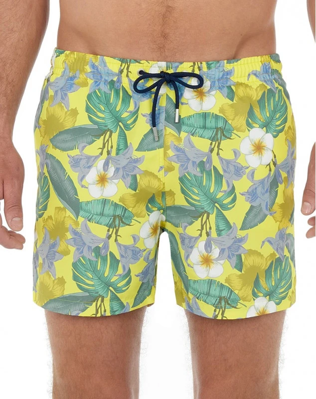 Short De Bain HOM Tropicana (Imprimé Jaune) 1 Short De Bain HOM Tropicana (Imprimé Jaune)