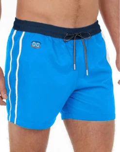 Short De Bain HOM Waterpolo (Bleu) -Sous-vetement Soldes Boutique short de bain hom waterpolo bleu 2