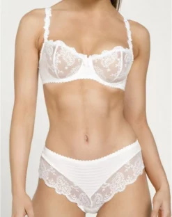 Shorty Brésilien Louisa Bracq Elise (Blanc) 5 Shorty Brésilien Louisa Bracq Elise (Blanc) -Sous-vetement Soldes Boutique shorty bresilien louisa bracq elise blanc 2