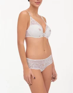 Shorty Chantelle Fleurs (Ivoire Doré) -Sous-vetement Soldes Boutique shorty chantelle fleurs ivoire dore 2