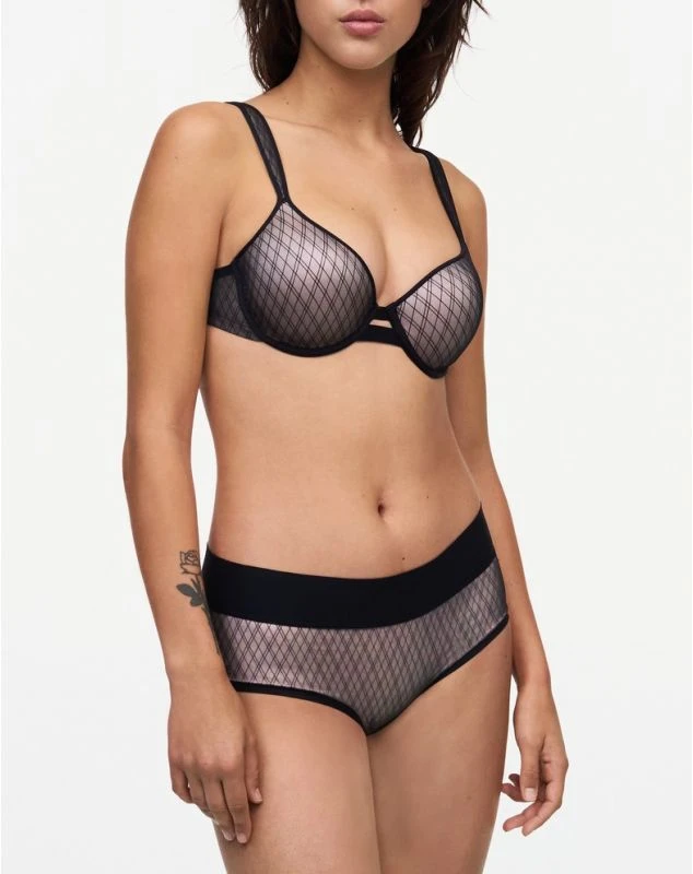 Shorty Chantelle Smooth Lines (Noir/Beige) 3 Shorty Chantelle Smooth Lines (Noir/Beige) – Image 3