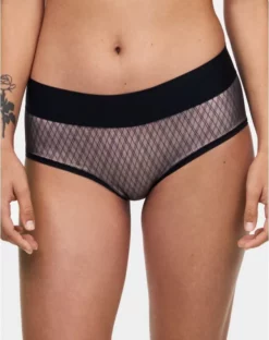 Shorty Chantelle Smooth Lines (Noir/Beige)