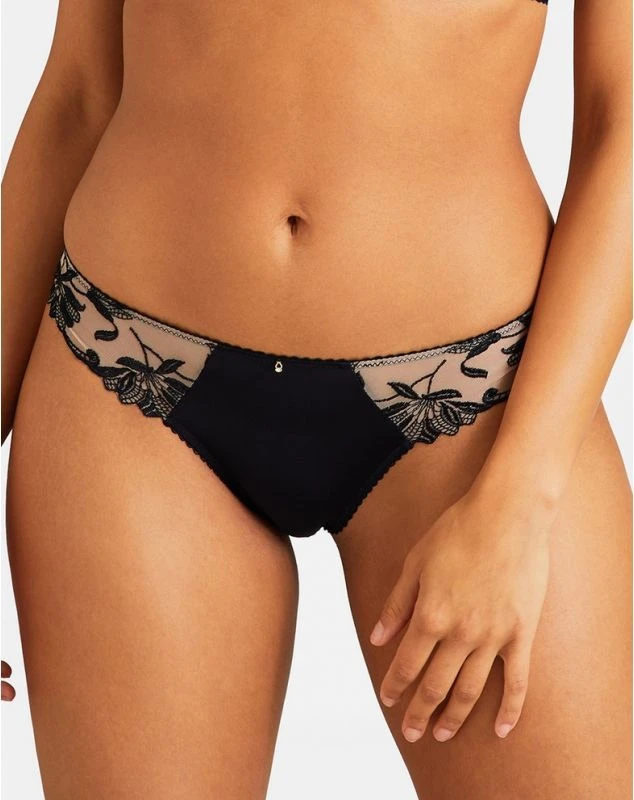 Slip Brésilien Aubade Lovessence (Noir) 1 Slip Brésilien Aubade Lovessence (Noir)