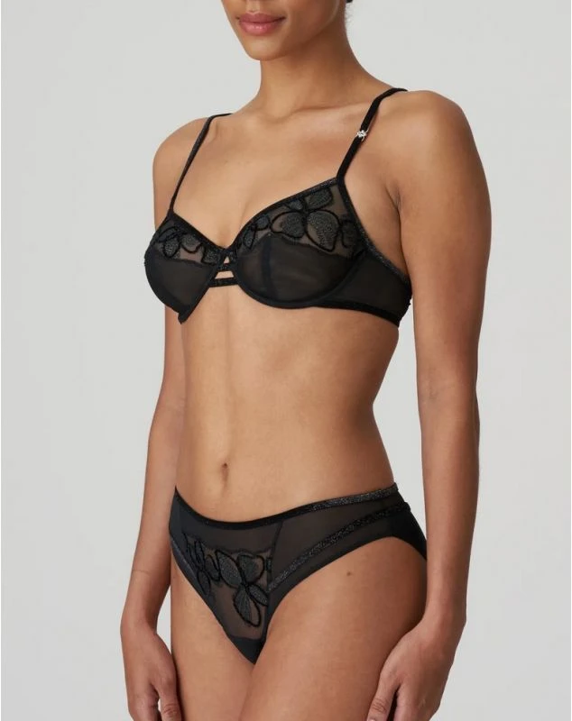 Slip Brésilien Marie Jo Lous (Noir) 2 Slip Brésilien Marie Jo Lous (Noir) – Image 2