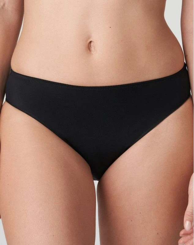 Slip Brésilien Prima Donna Satin (Noir) 1 Slip Brésilien Prima Donna Satin (Noir)
