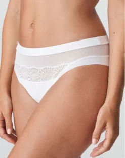 Slip Brésilien Prima Donna Sophora (Blanc) -Sous-vetement Soldes Boutique slip bresilien prima donna sophora blanc 2