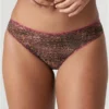 Slip Brésilien Prima Donna Twist Café Plume (Cheetah)