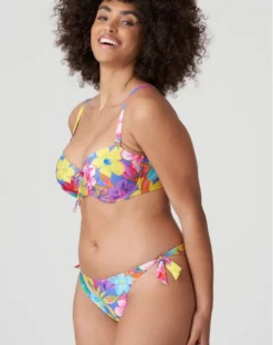 Slip De Bain à Nœuds Prima Donna Swim Sazan (Blue Bloom) -Sous-vetement Soldes Boutique slip de bain a noeuds prima donna swim sazan blue bloom 3