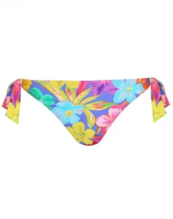 Slip De Bain à Nœuds Prima Donna Swim Sazan (Blue Bloom) -Sous-vetement Soldes Boutique slip de bain a noeuds prima donna swim sazan blue bloom 5