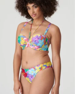 Slip De Bain Brésilien Prima Donna Swim Sazan (Blue Bloom) -Sous-vetement Soldes Boutique slip de bain bresilien prima donna swim sazan blue bloom 3