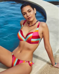 Slip De Bain Taille Basse à Ficelles Marie Jo Bain Tenedos (Jazzy) -Sous-vetement Soldes Boutique slip de bain taille basse a ficelles marie jo bain tenedos jazzy 3