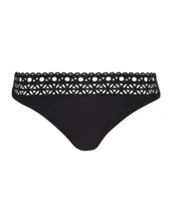 Slip De Bain Taille Basse Lise Charmel Ajourage Couture (Noir)