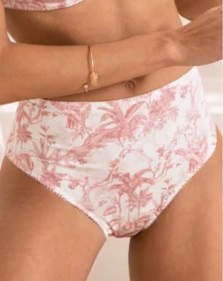 Slip Haut Antigel Jungle De Jouy (Rose De Jouy)