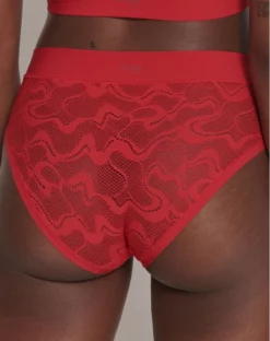 Slip Midi Sloggi GO Allround Lace (Campari) 8 Slip Midi Sloggi GO Allround Lace (Campari) -Sous-vetement Soldes Boutique slip midi sloggi go allround lace campari 2