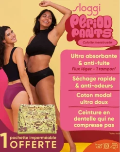 Slip Tai Menstruel Light Sloggi Period Pants (Noir) 9 Slip Tai Menstruel Light Sloggi Period Pants (Noir) -Sous-vetement Soldes Boutique slip tai menstruel light sloggi period pants noir 3